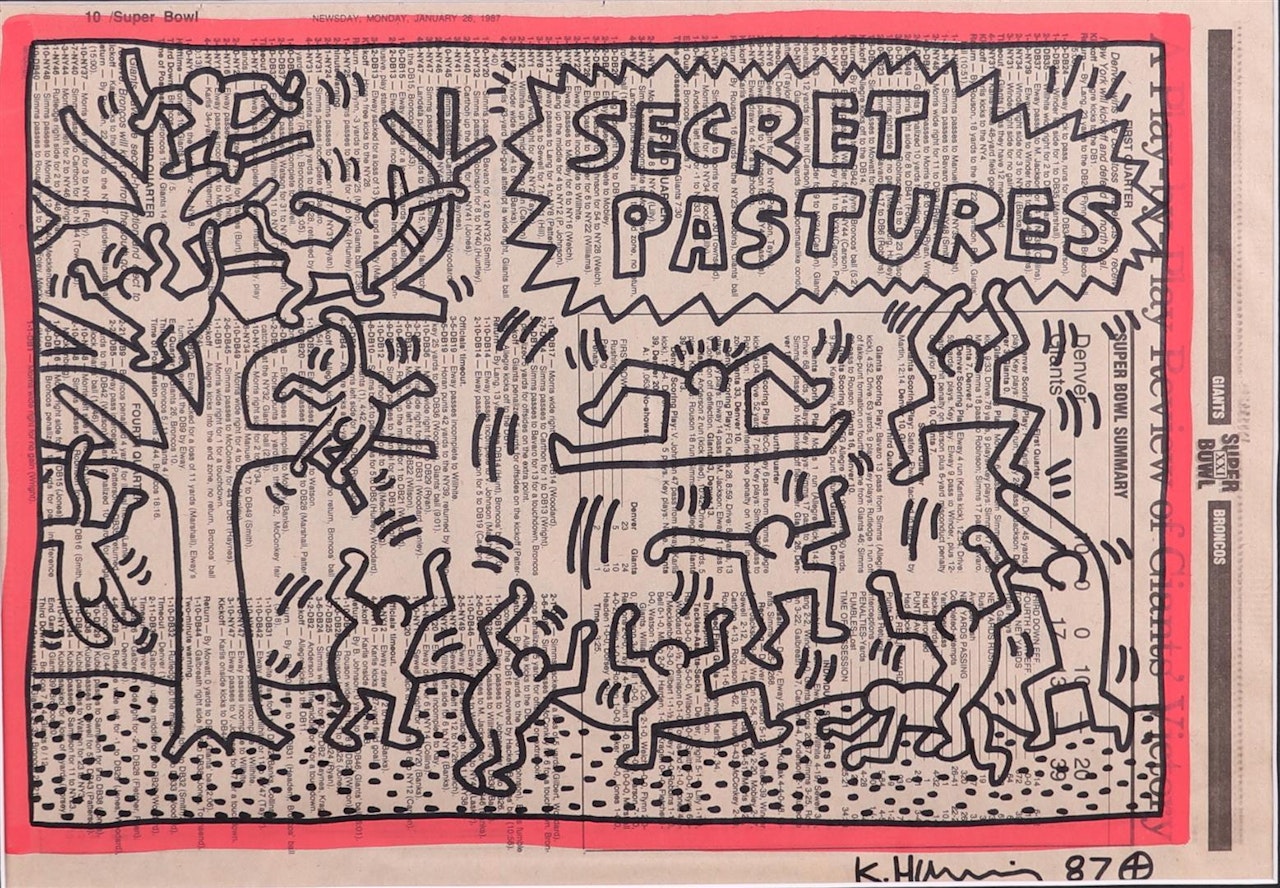 "Secret Pastures" by Keith Haring