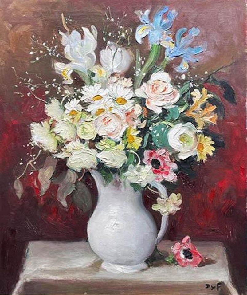 Vase of flowers by Marcel Dyf