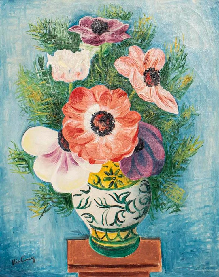 Anיmones Dans un Vase by Moïse Kisling