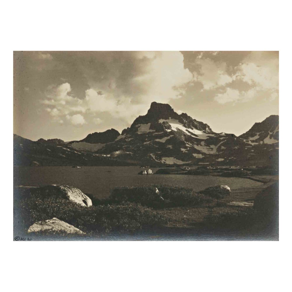 "Thousand Island Lake and Banner Peak at Sunset" by Ansel Adams