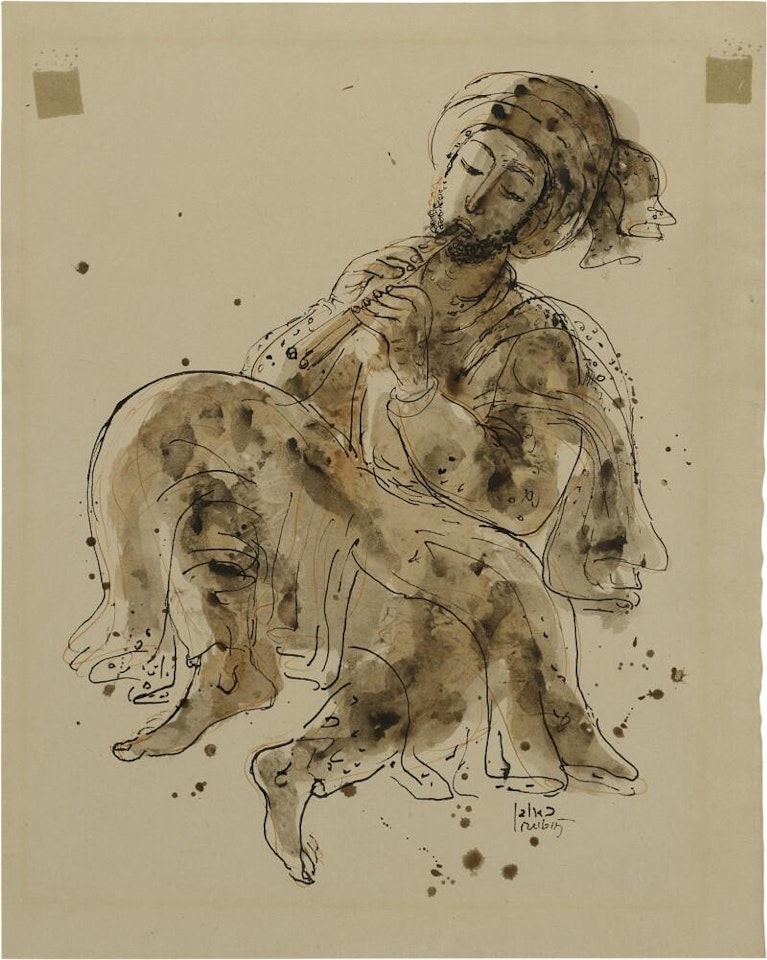 Flute Player by Reuven Rubin