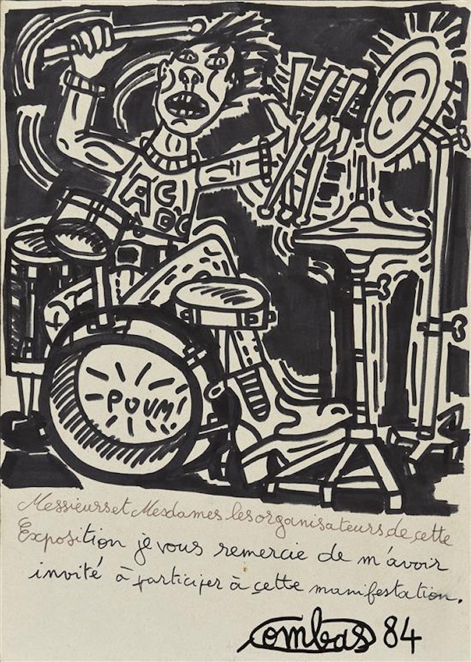 Le batteur de rock by Robert Combas
