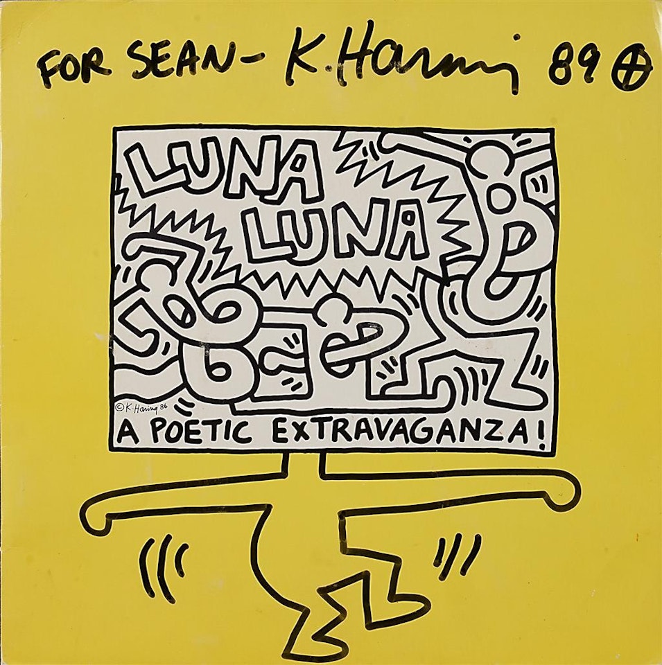 Two works of art. Luna Luna & Poetic Extravaganza by Keith Haring