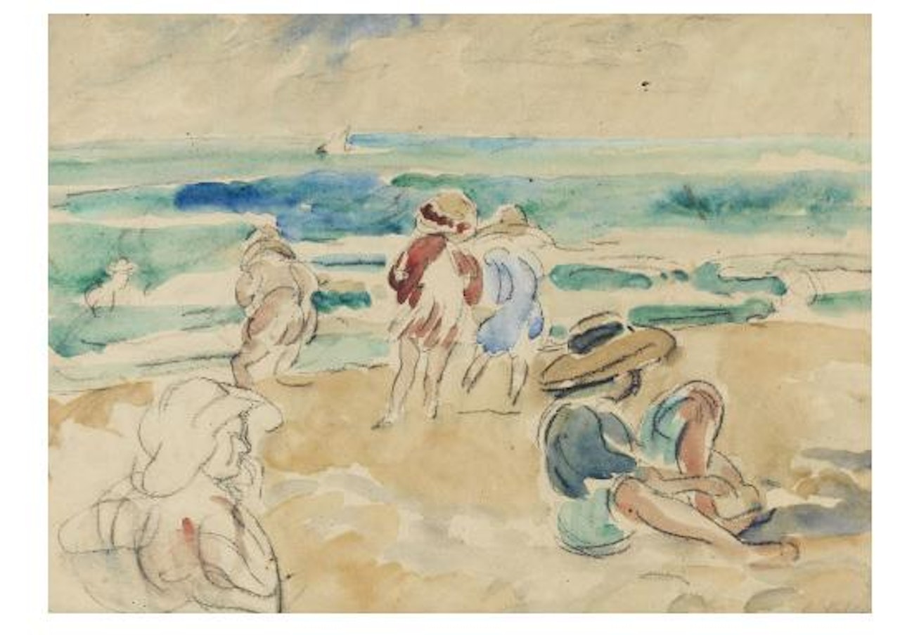 Beach scene by Louis Valtat