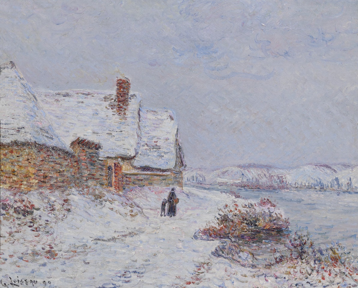 La Neige à Tournedos sur Seine by Gustave Loiseau