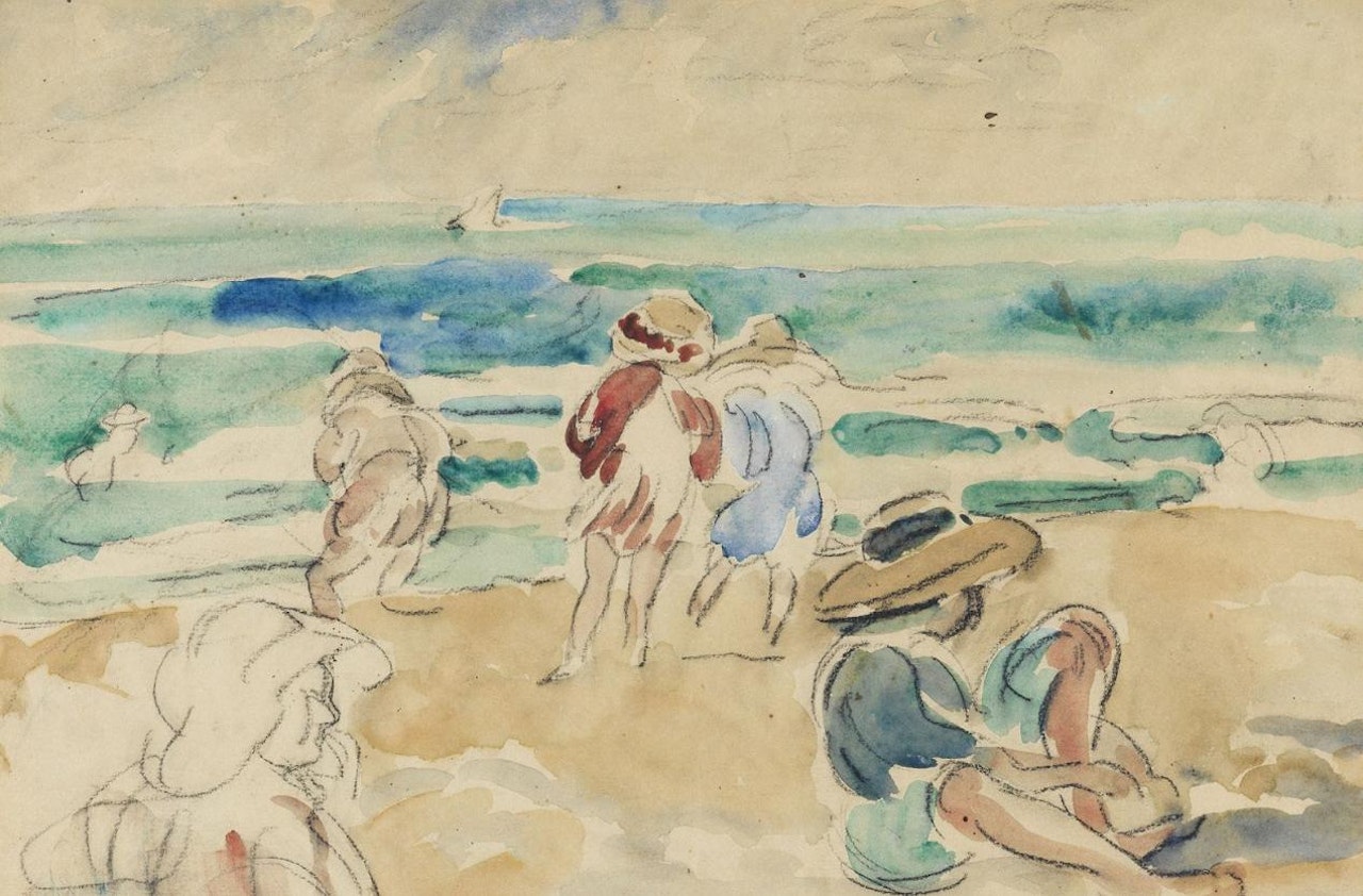 Beach scene by Louis Valtat