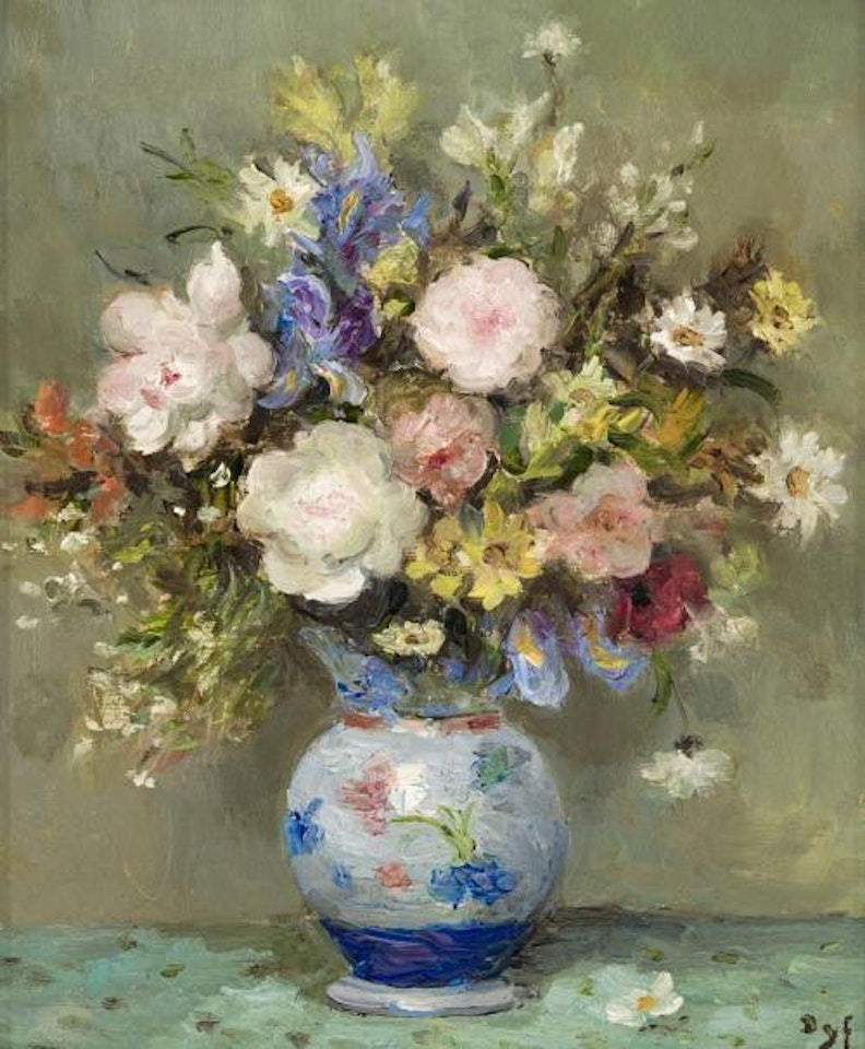 Vase of flowers by Marcel Dyf