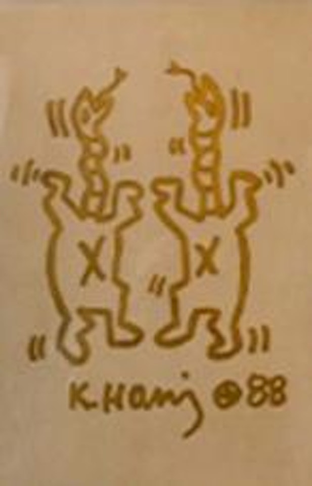 Snake-men X by Keith Haring