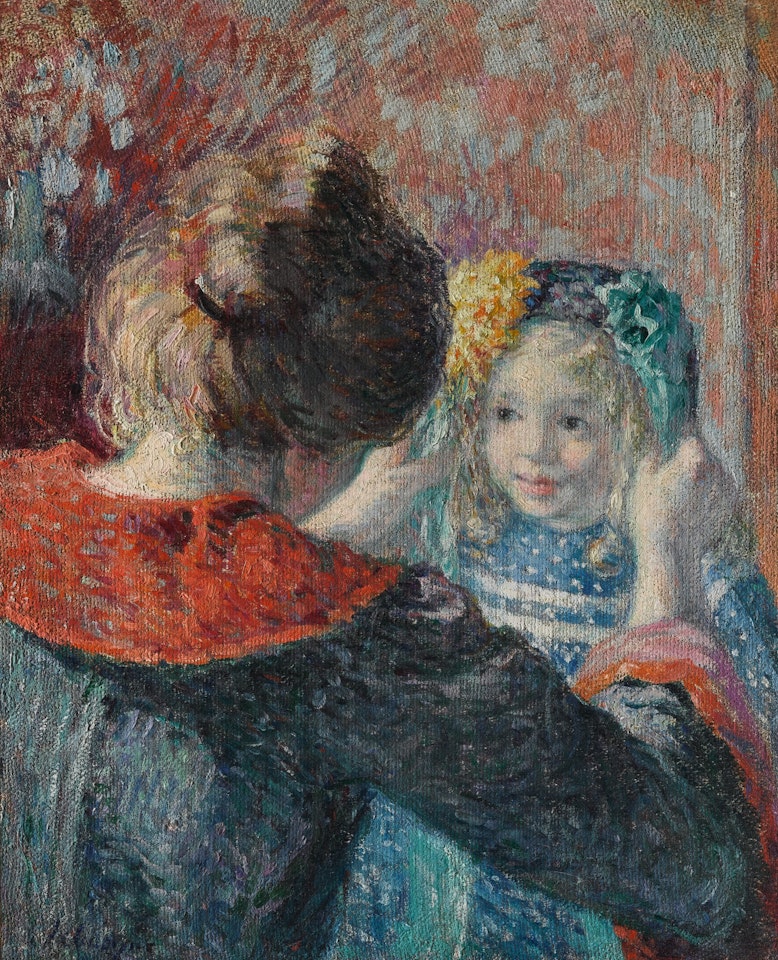 Madame Lebasque et sa fille Marthe by Henri Lebasque