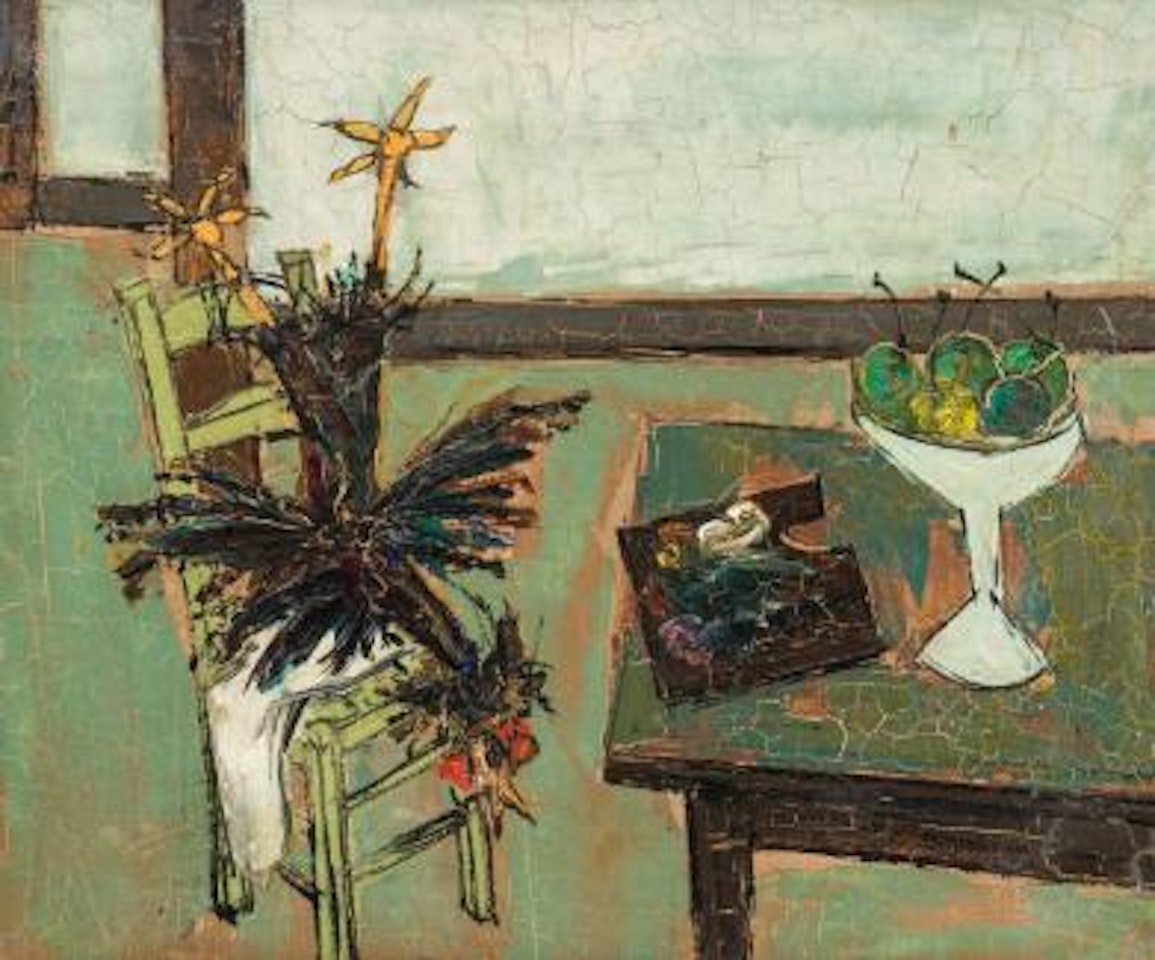 Still life with a rooster by Claude Venard