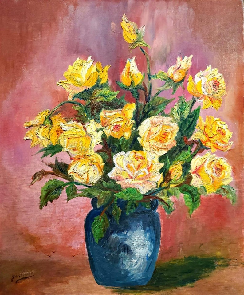 Vase of flowers by French School