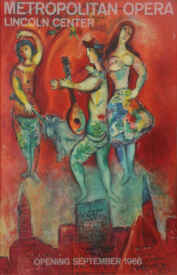 Metropolitan Opera, Lincoln center, Opening September, 1966 by Marc Chagall