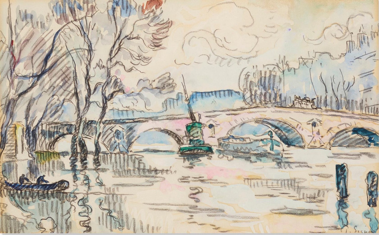 Paris, le Pont Royal by Paul Signac