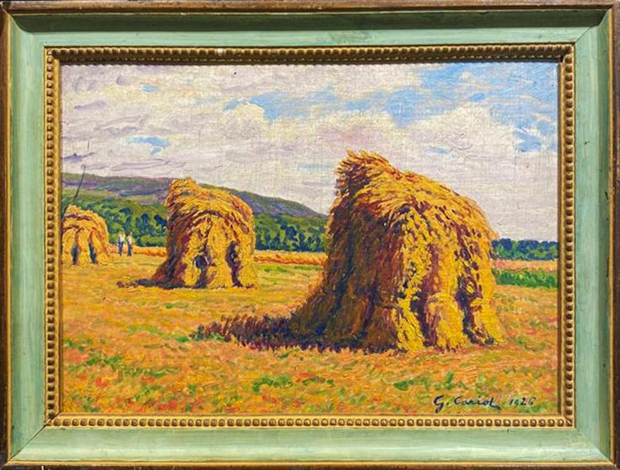 Les Meules de foin by Gustave Cariot