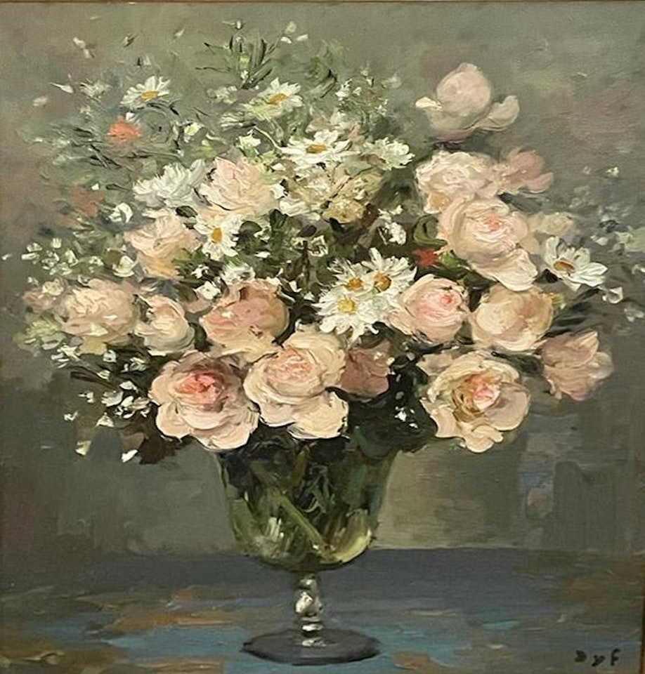 Roses au pot de Verre by Marcel Dyf