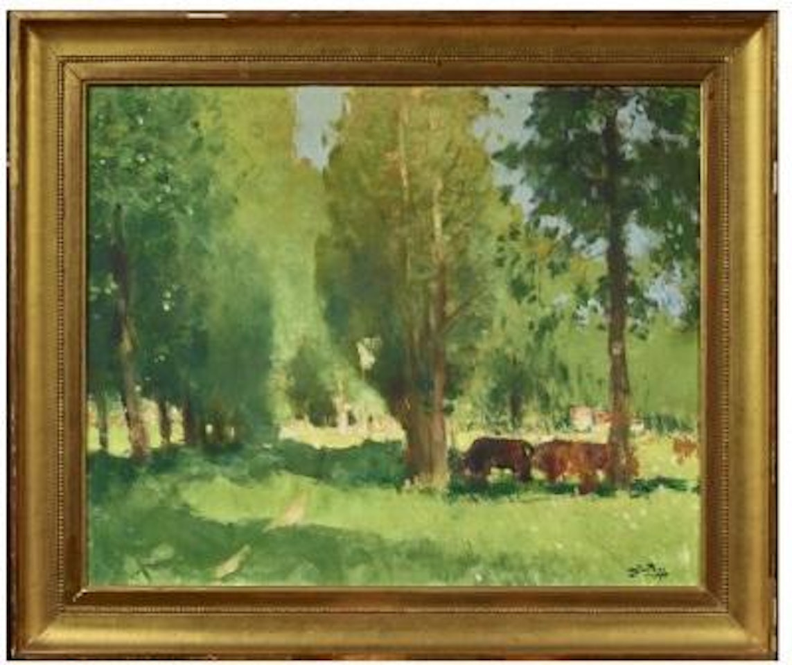 Landscape by Pierre Eugène Montezin