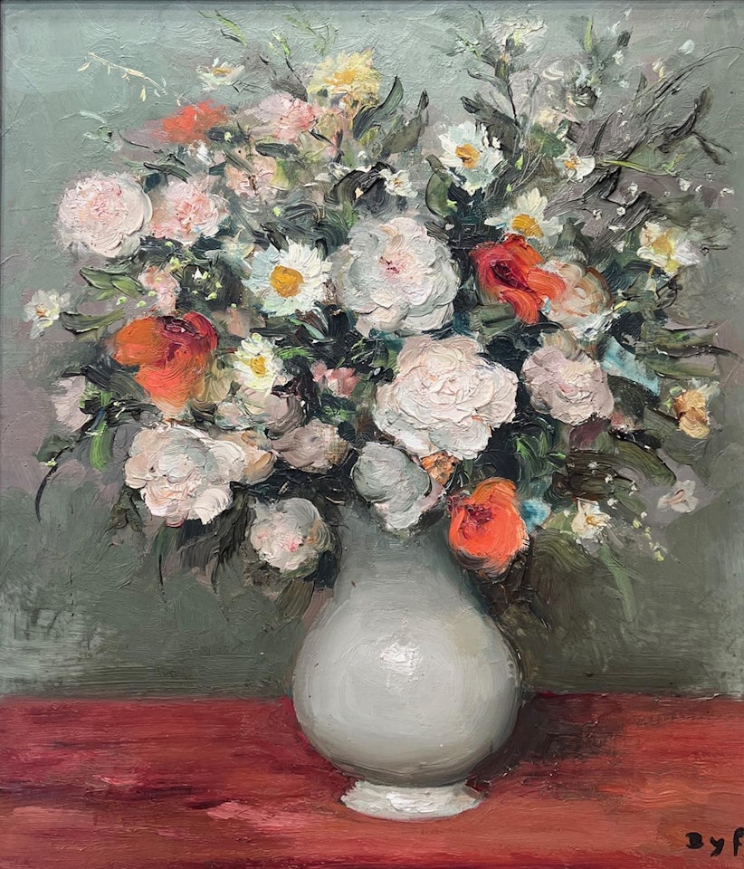 Vase of flowers by Marcel Dyf