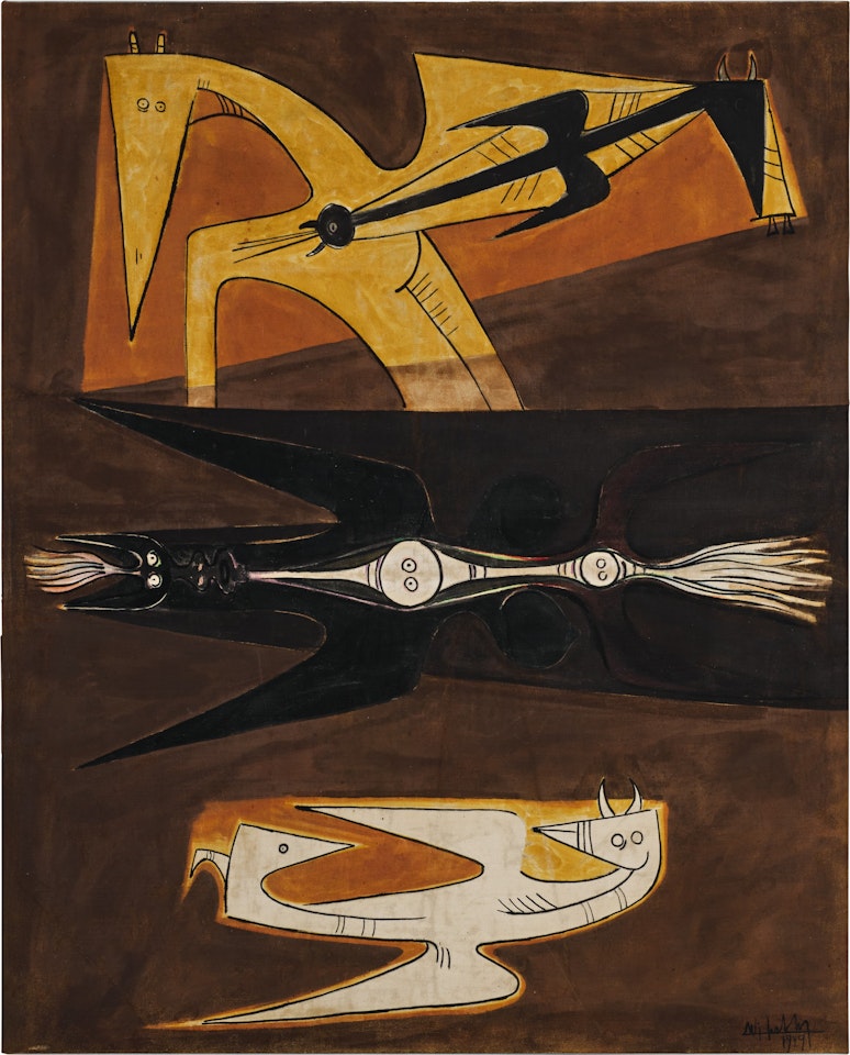 La Fugue (La Terreur, La Peur dans la nuit) by Wifredo Lam