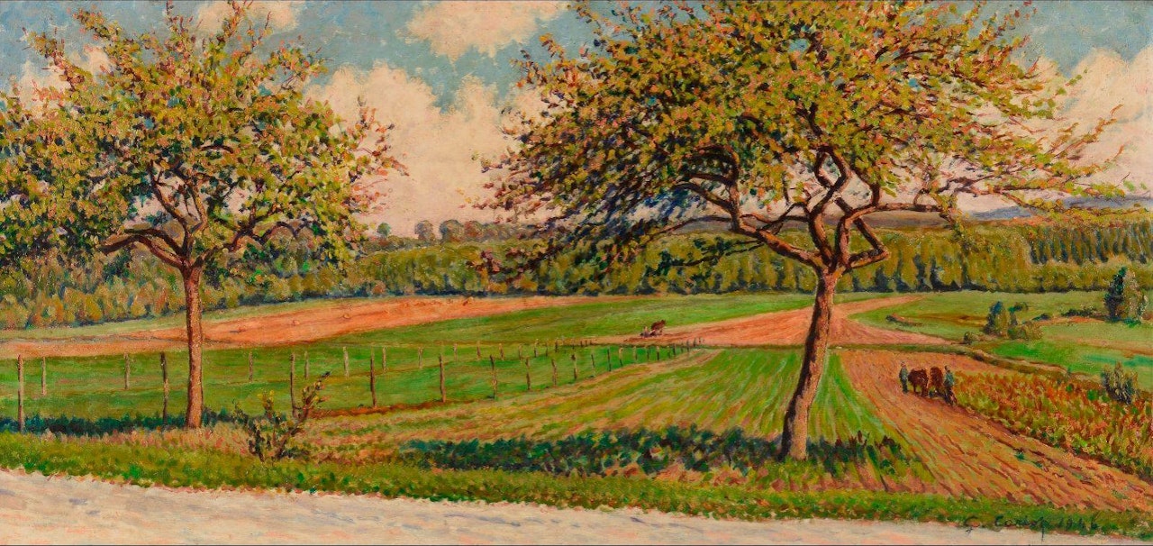 Paysage de campagne by Gustave Cariot