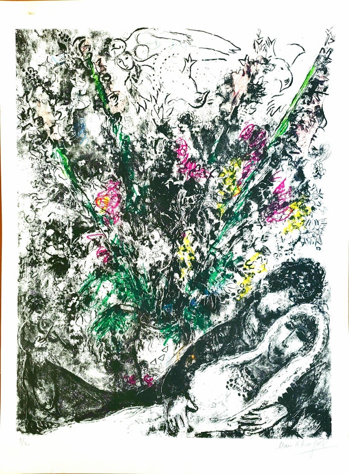 Le Ciel des Amoureux, Paris by Marc Chagall