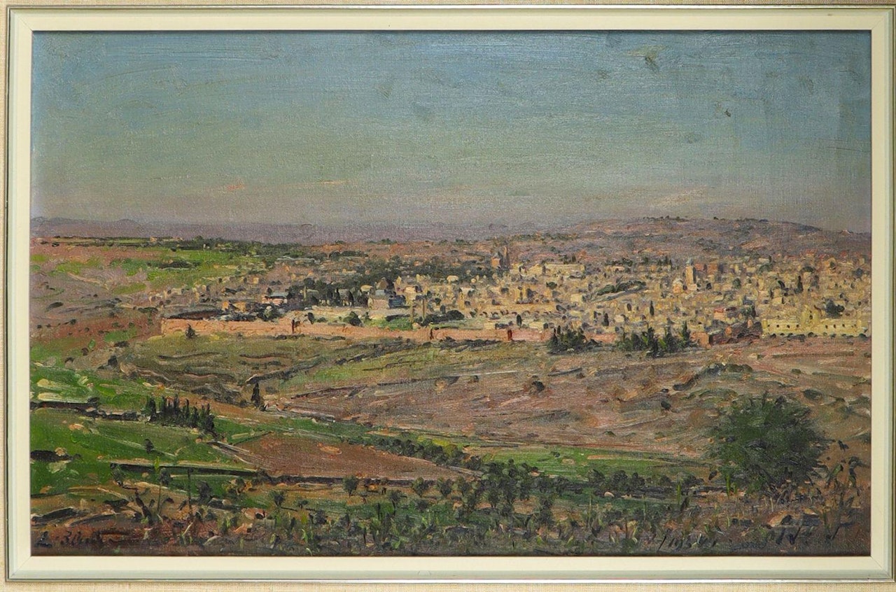 Jerusalem Landscape by Ludwig Blum