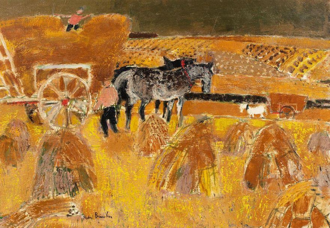 Les moissons by André Brasilier