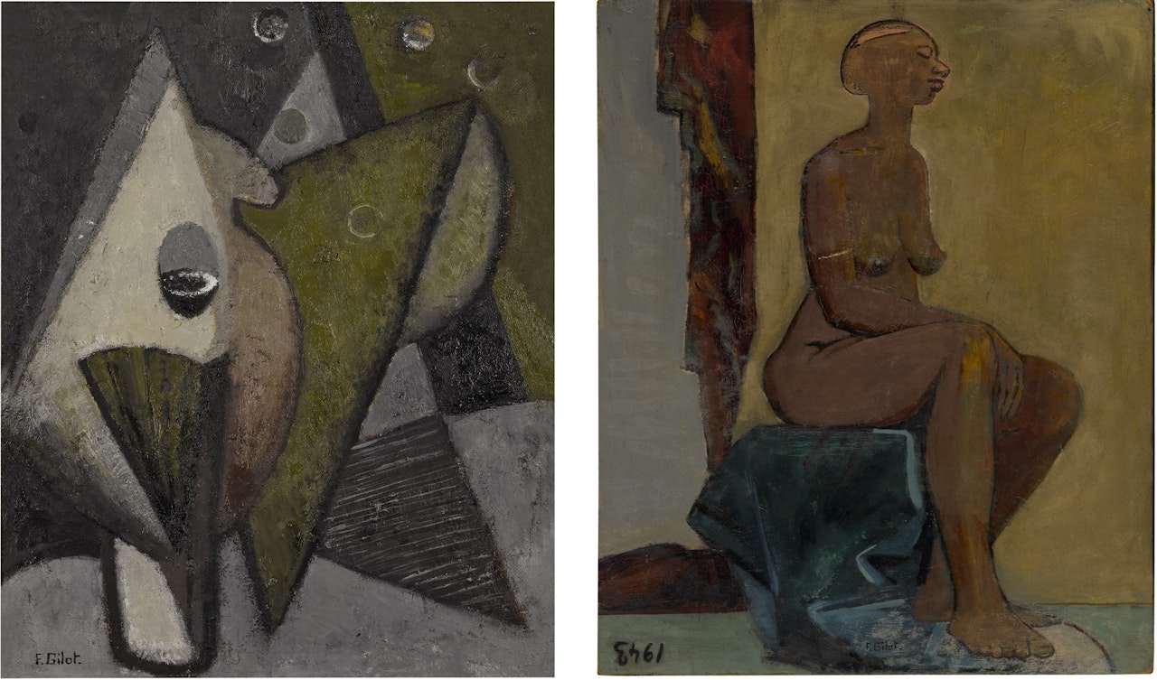Efflorescence & La Martiniquaise (A Double-Sided Work) by Françoise Gilot