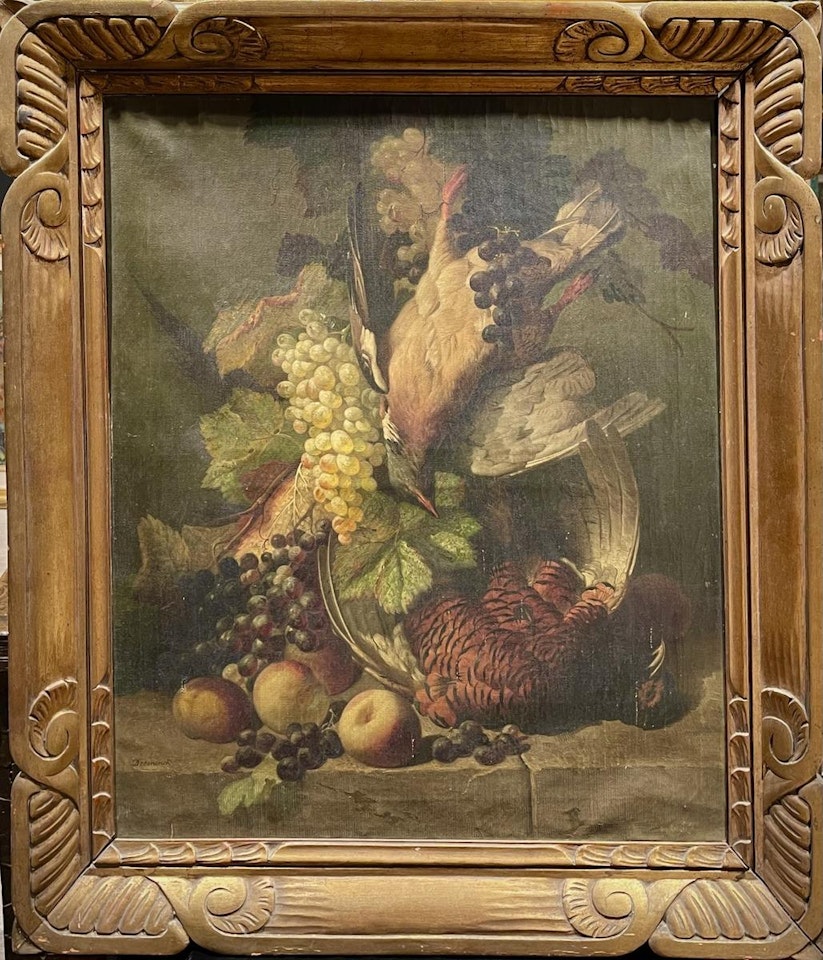Still life and fruits by French School