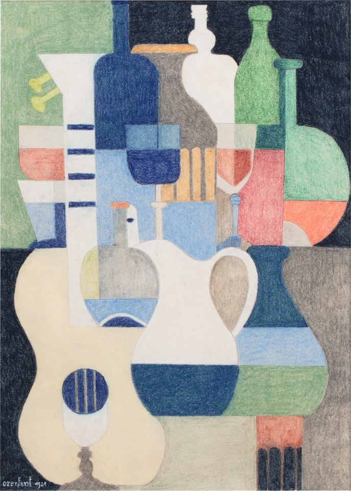 Nature morte à la pichet et à la guitare by Amédée Ozenfant