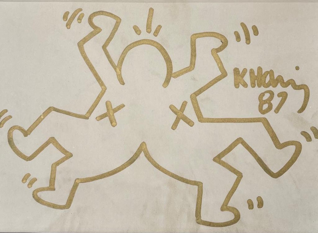 Composition with double character by Keith Haring