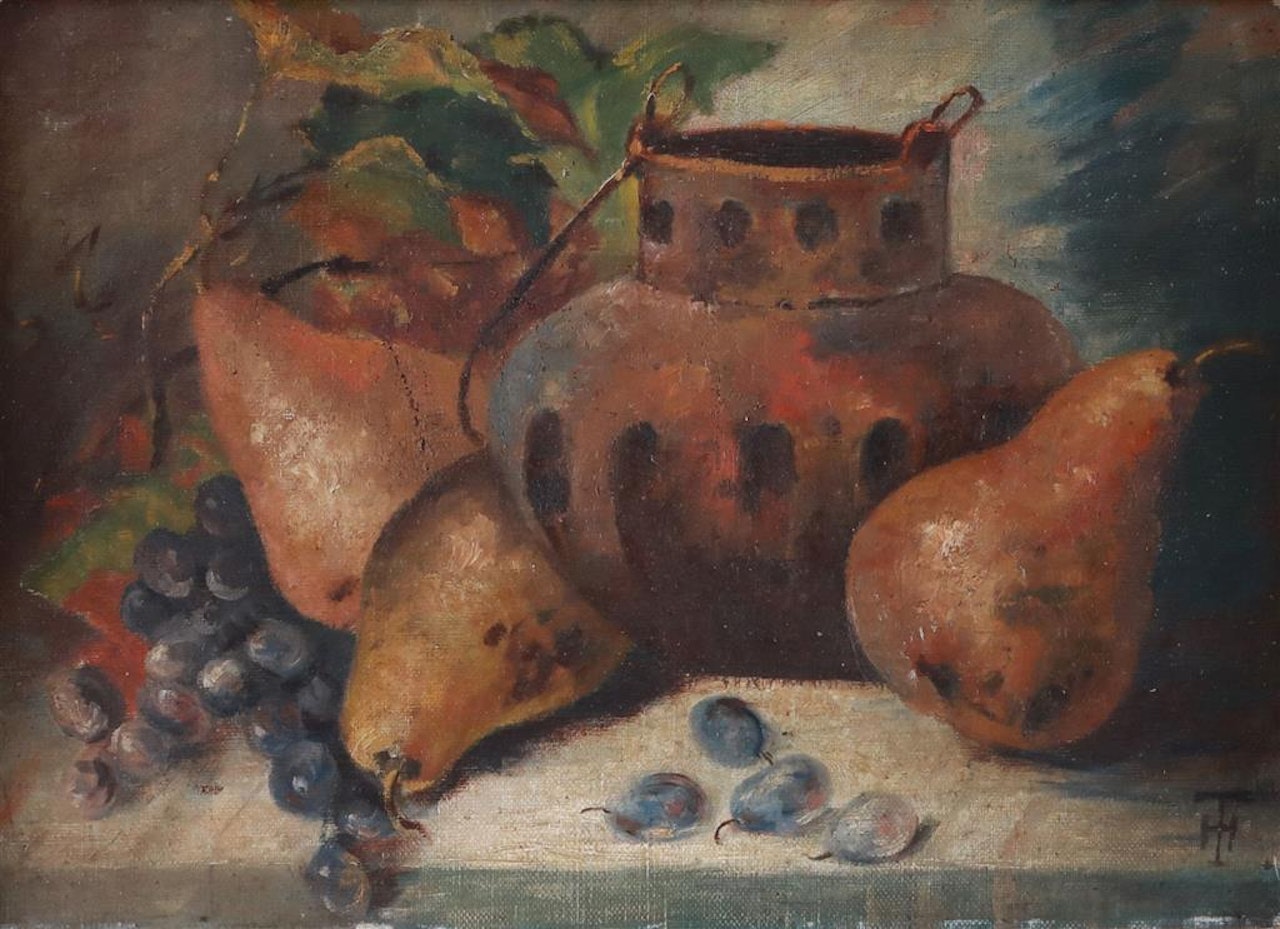 Still life with pears by French School