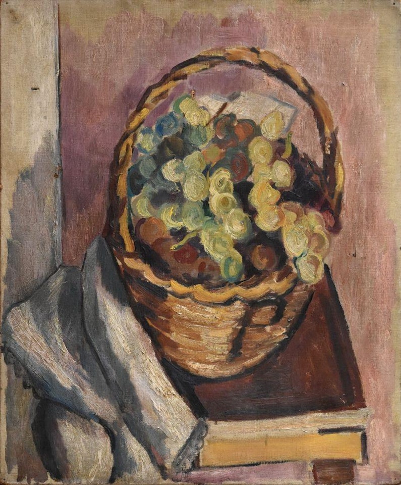 Basket of fruits by French School