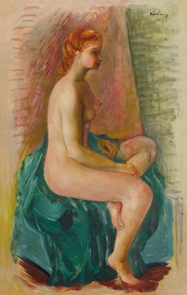 Nu assise by Moïse Kisling