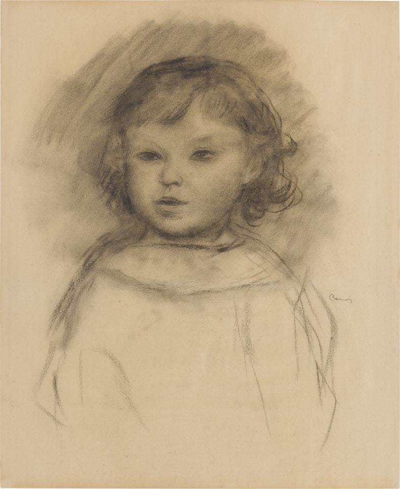 Buste d"enfant, Pierre Renoir by Pierre-Auguste Renoir