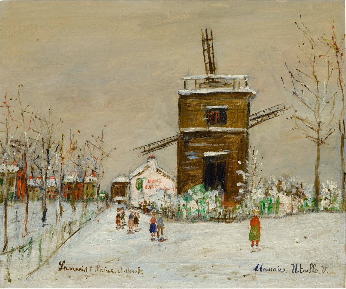 Moulin de Sannois sous le neige by Maurice Utrillo