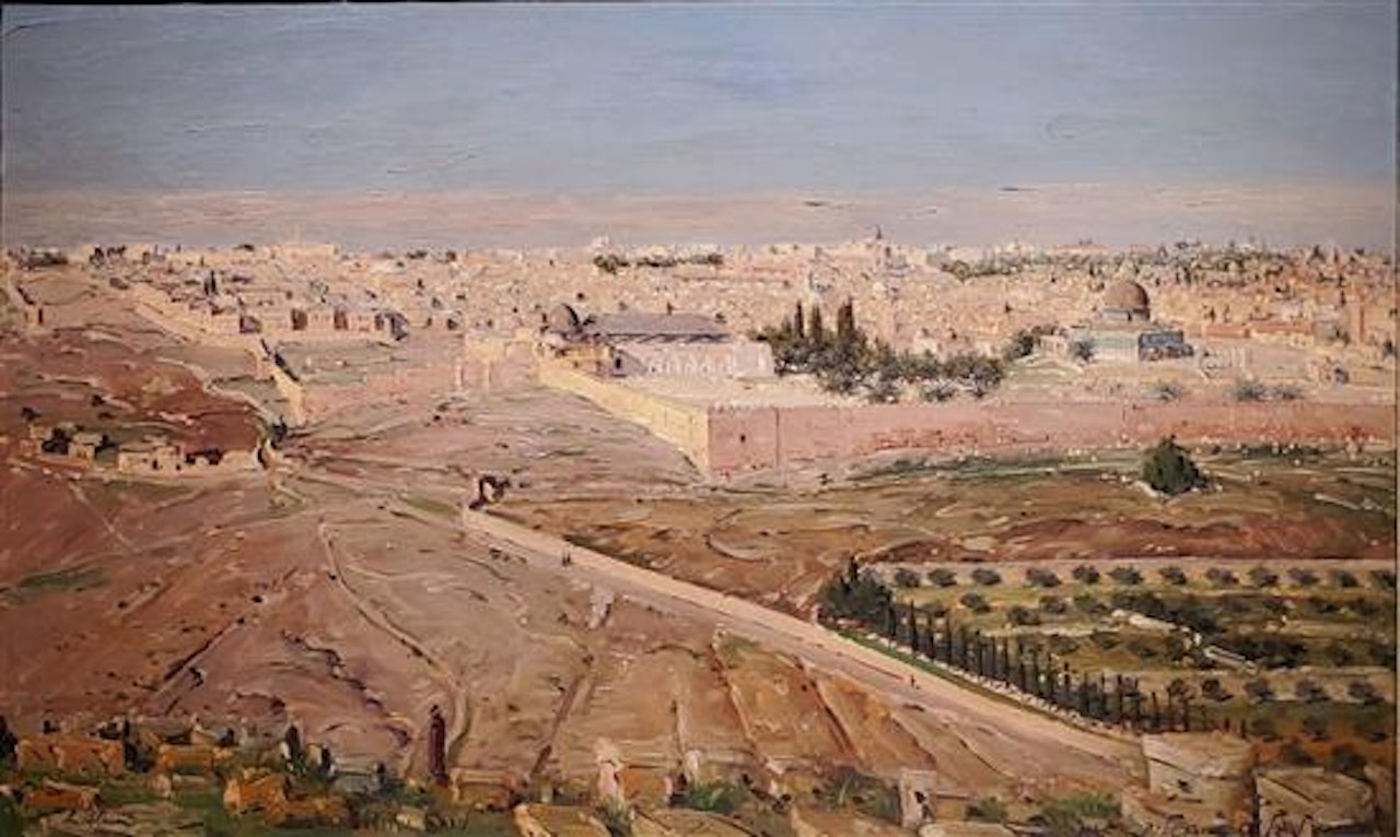 Panorama of Jerusalem by Ludwig Blum