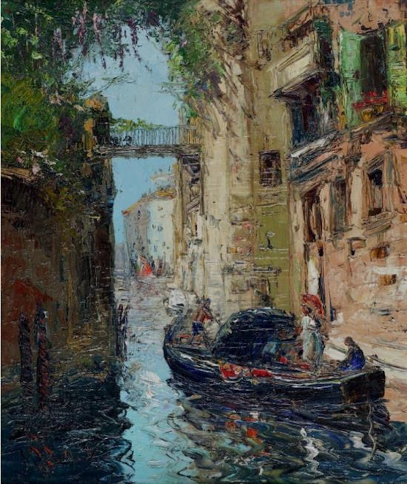 Canal in Venice by French School