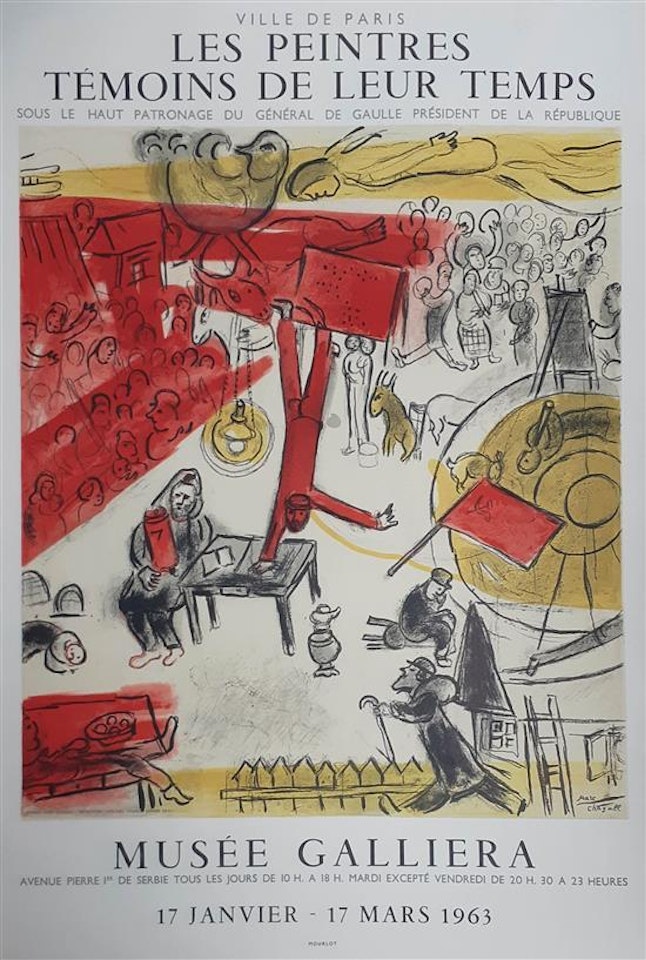 Les Peintres Temoins de Leur Temps, Musee Galliera, Paris du 17 Janvier au 17 Mars by Marc Chagall