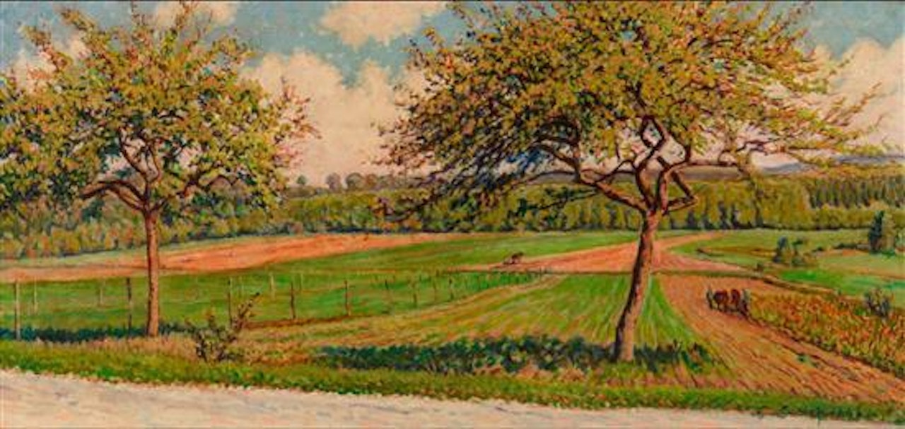 Paysage de campagne by Gustave Cariot