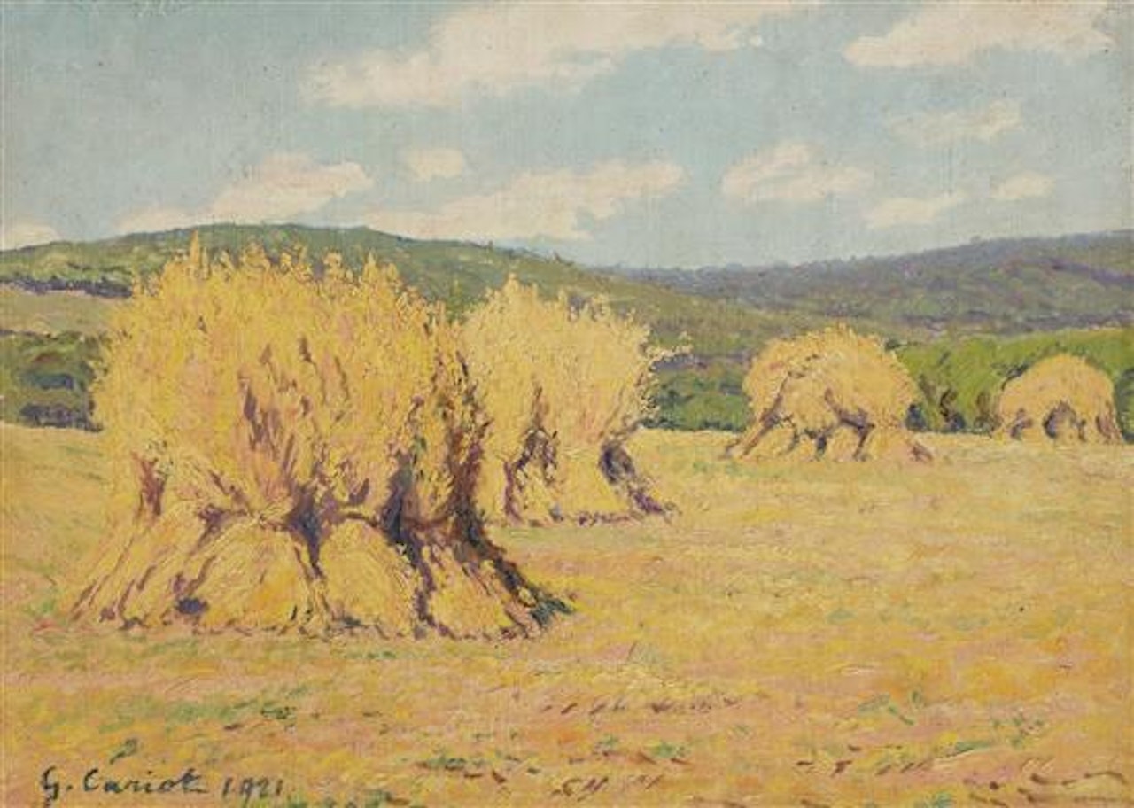 Meules de foin by Gustave Cariot