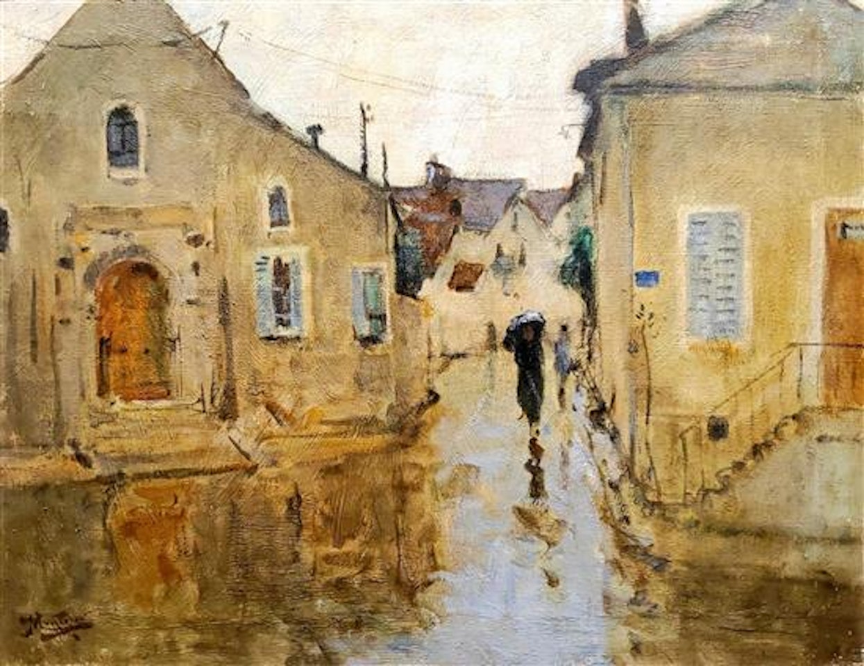 Un jour de pluie by Pierre Eugène Montezin