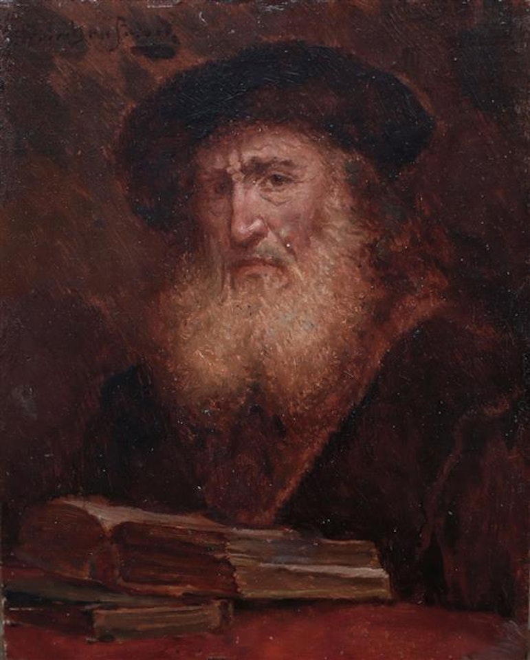 Portrait of a Rabbi by Alois Heinrich Priechenfried