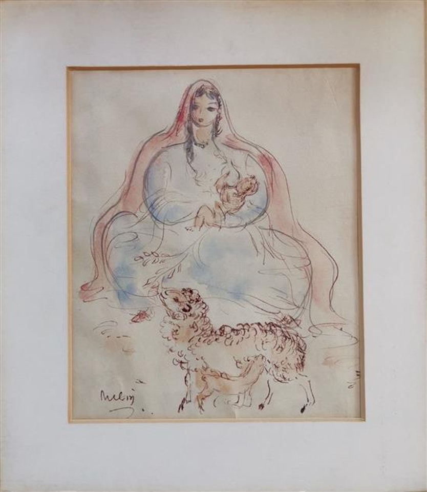 Mother and child by Reuven Rubin