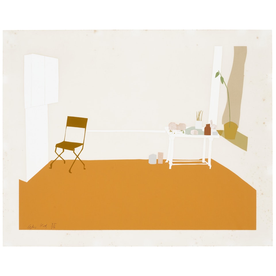 Orange Interior by Alex Katz