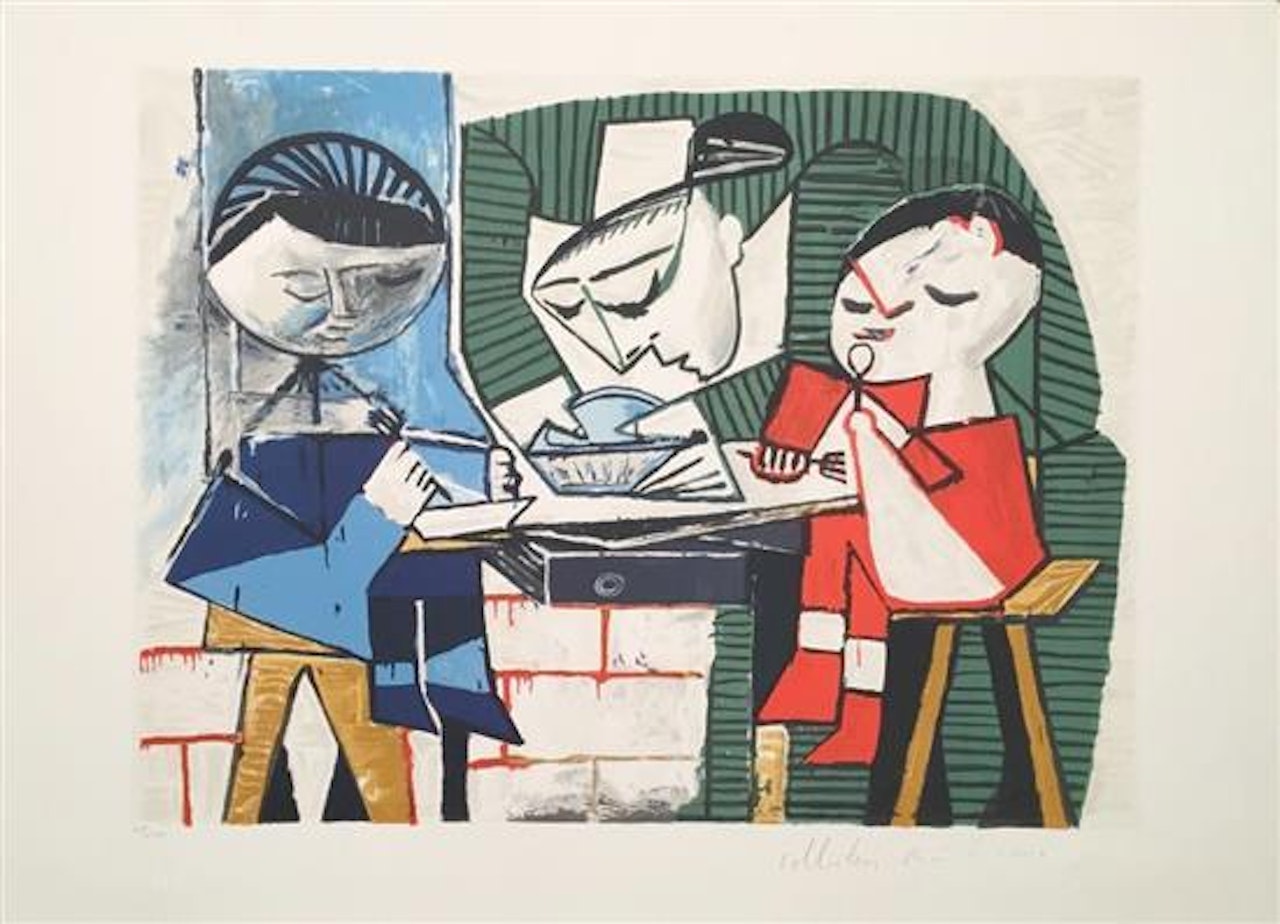 Les repas des enfants by Pablo Picasso