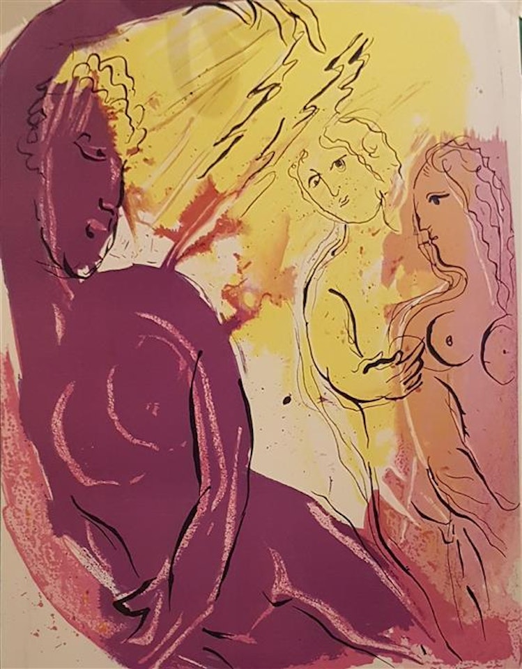 Angel of Paradise, Verve Bible by Marc Chagall