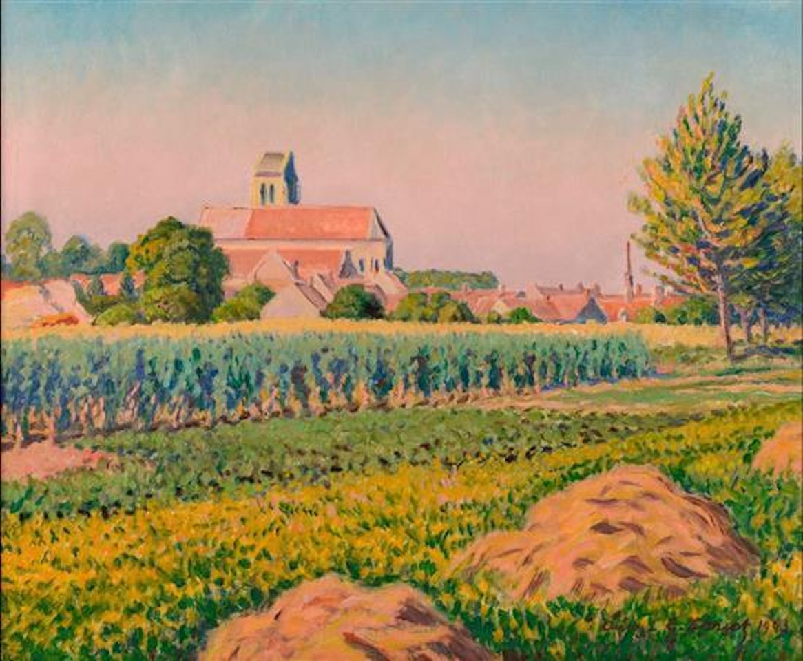 Country landscape by Gustave Cariot
