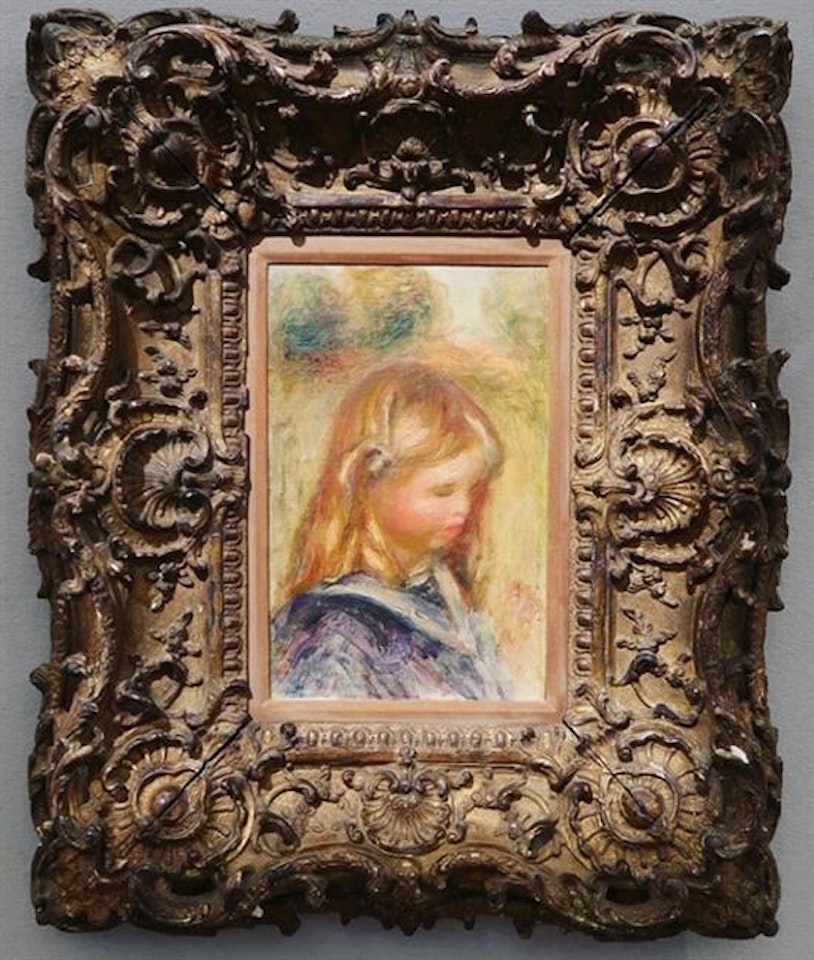 Tete d"enfant ou enfant a la mariniere by Pierre-Auguste Renoir