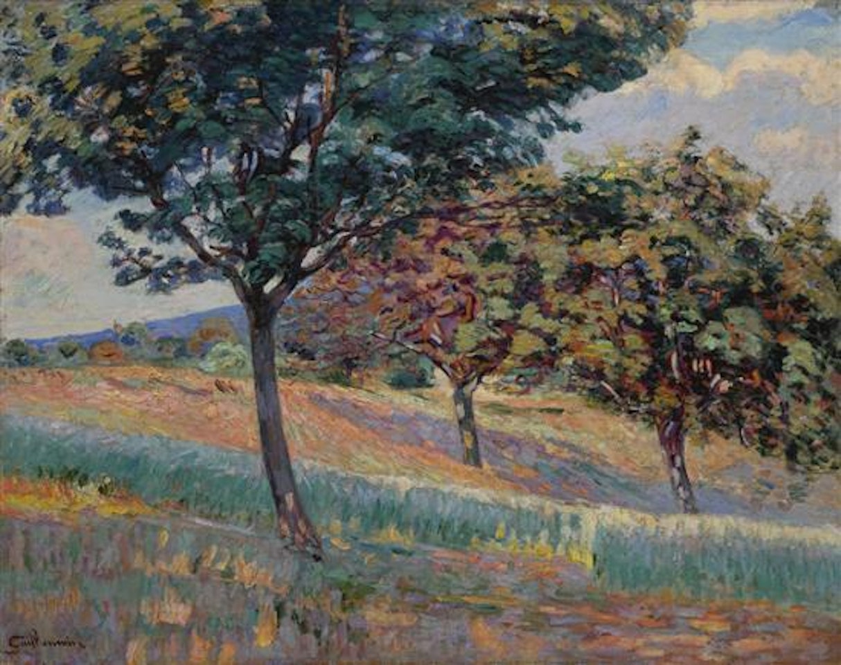 Verger a la lisiere d"un bois a Saint-Cheron by Armand Guillaumin