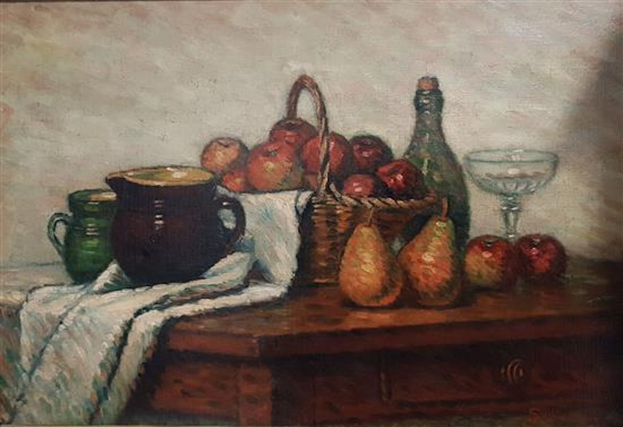 Still life with apples by Armand Guillaumin